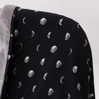 Moon Phases Small Ribbed Adult Blanket