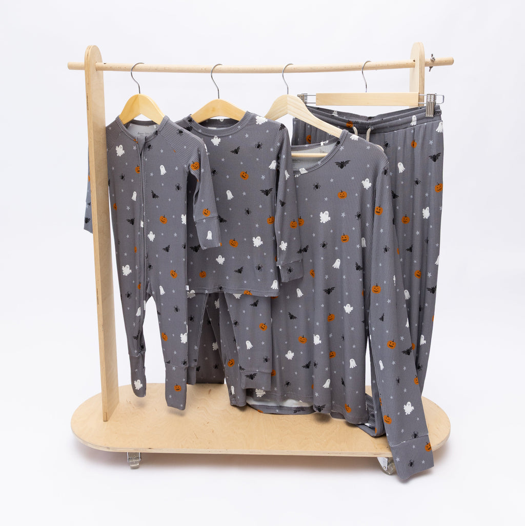 Halloween Boo Crew Small Ribbed Two-Piece Set