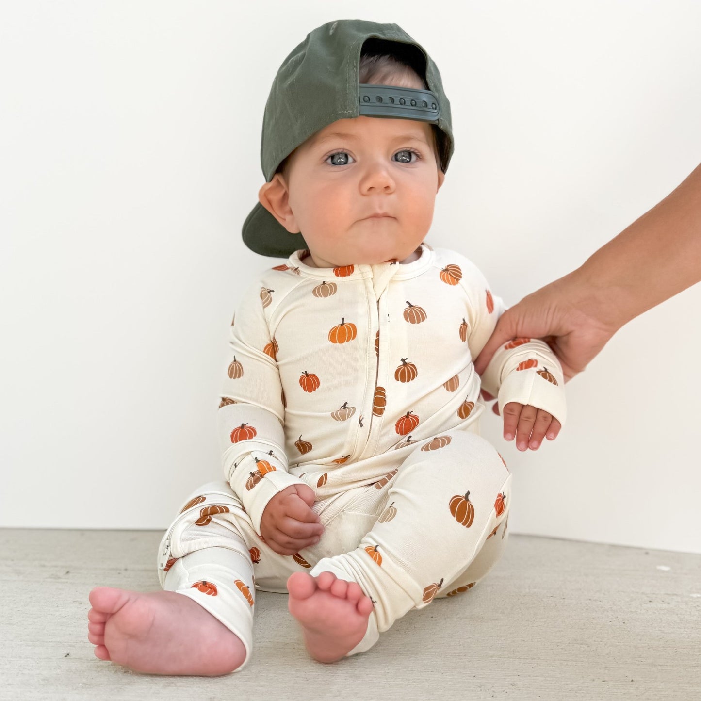 Pumpkins Zip Romper