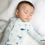 Under The Sea Small Ribbed Zip Romper