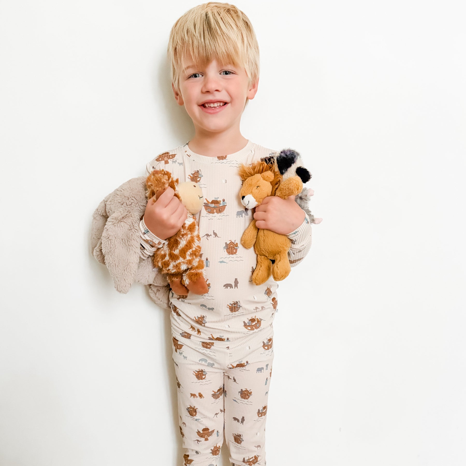 Noah's Ark Small Ribbed Two-Piece Set