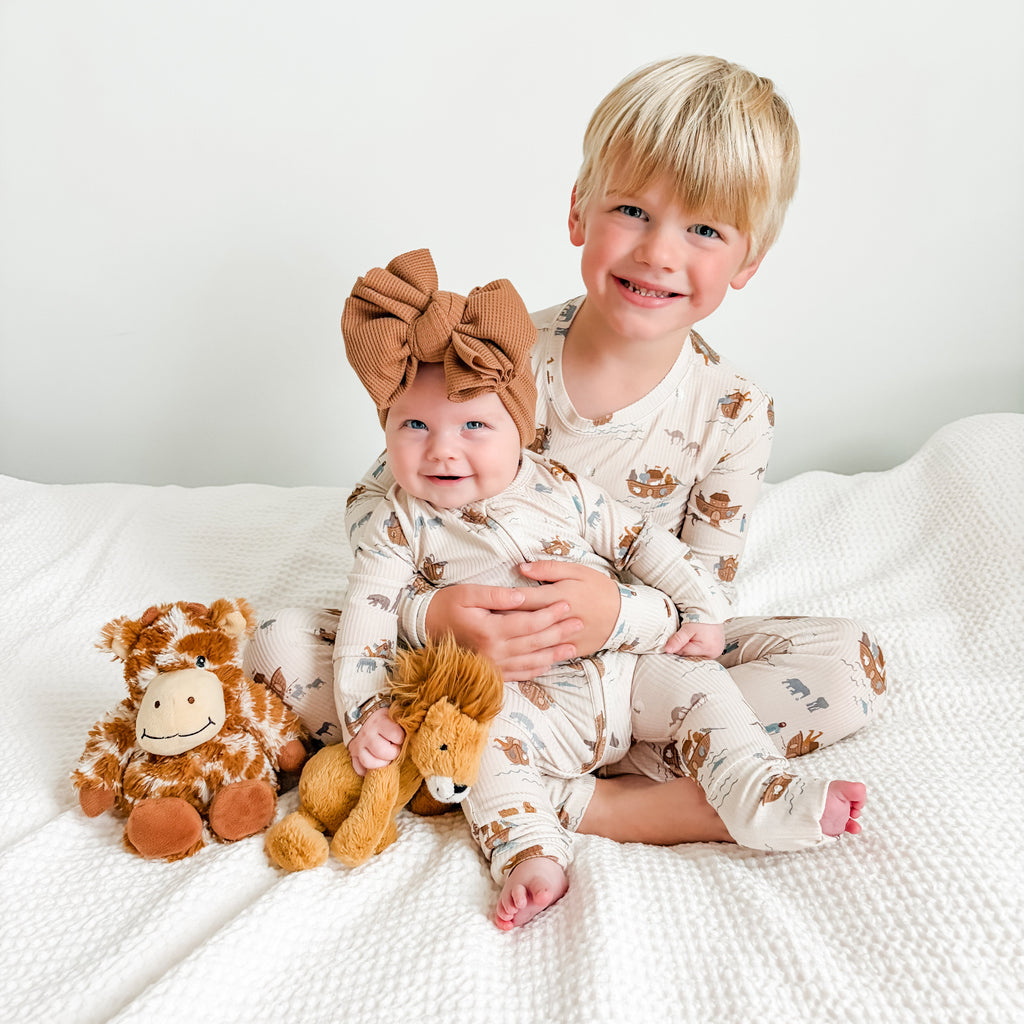 Noah's Ark Small Ribbed Two-Piece Set