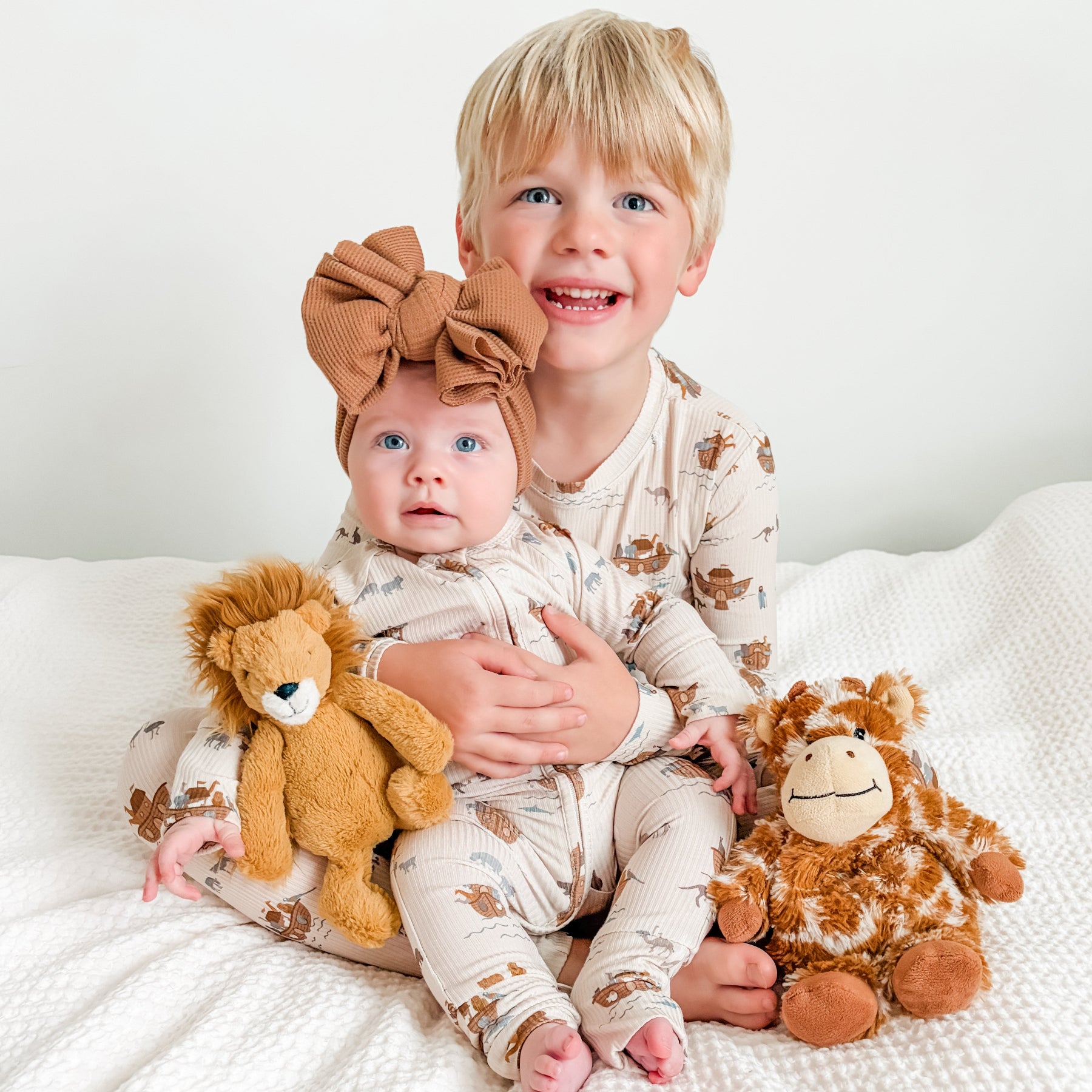 Noah's Ark Small Ribbed Two-Piece Set