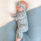 Bluebell Blossoms Small Ribbed Bow