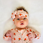 Oranges Small Ribbed Zip Romper