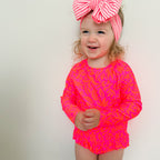 Neon Pink Tropical Tango Two-Piece Bathing Suit