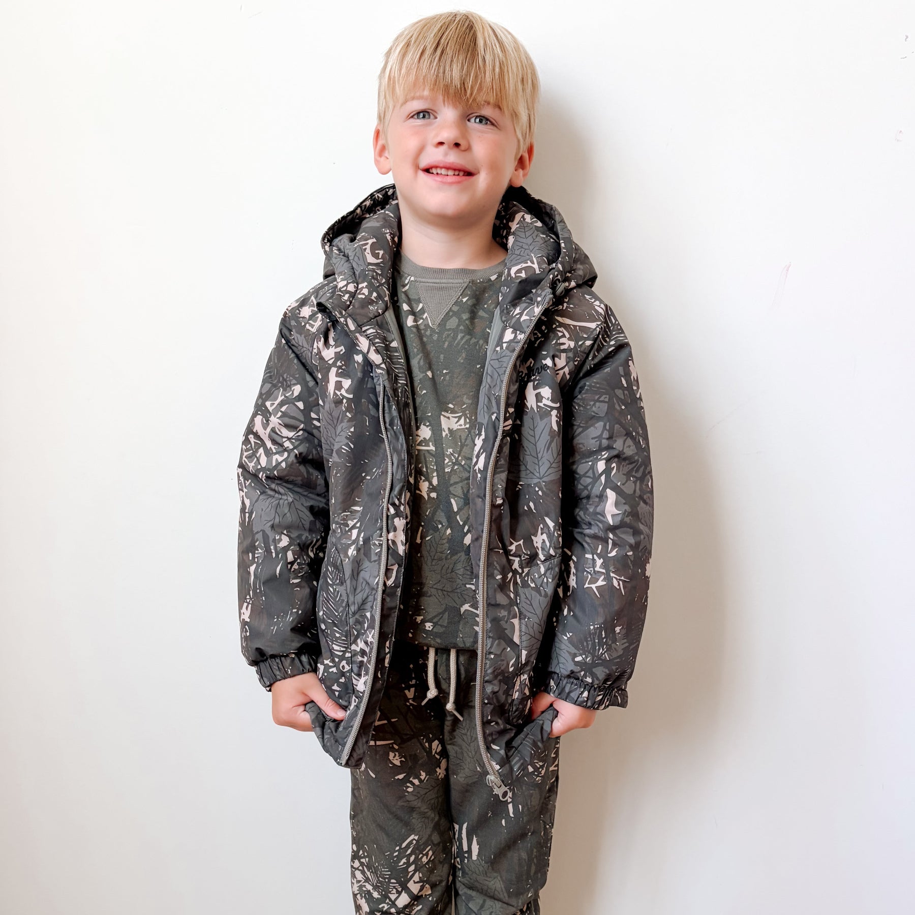 Woodland Camo Puffer Jacket