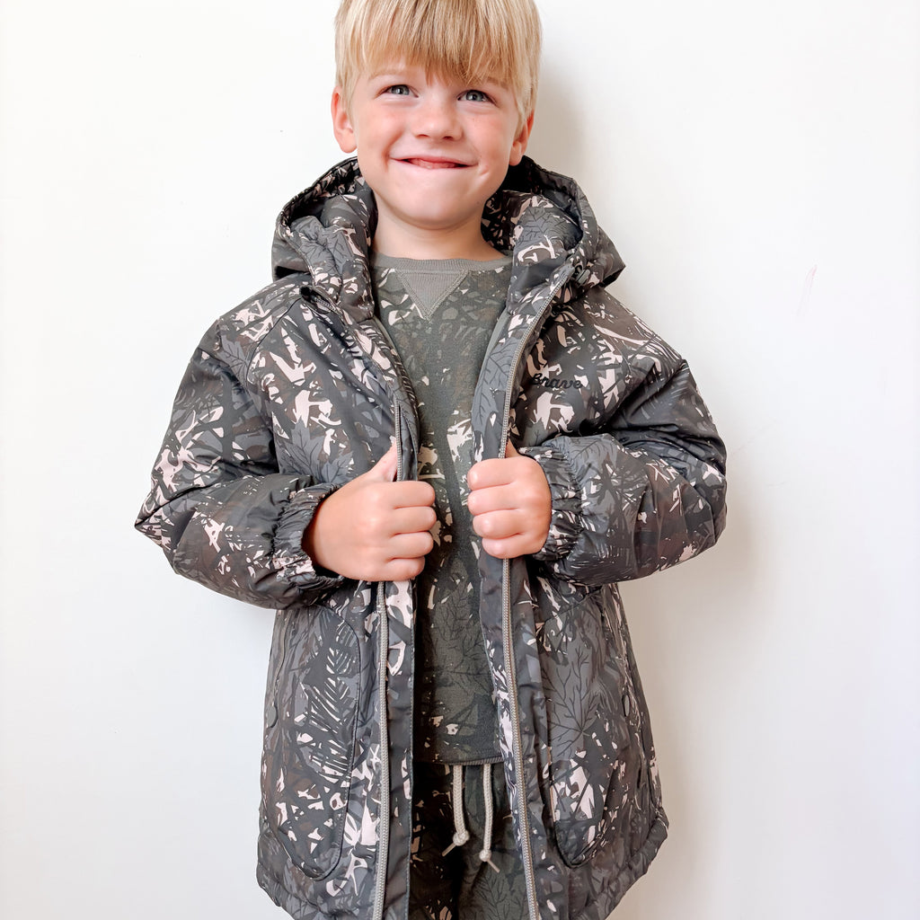Woodland Camo Puffer Jacket