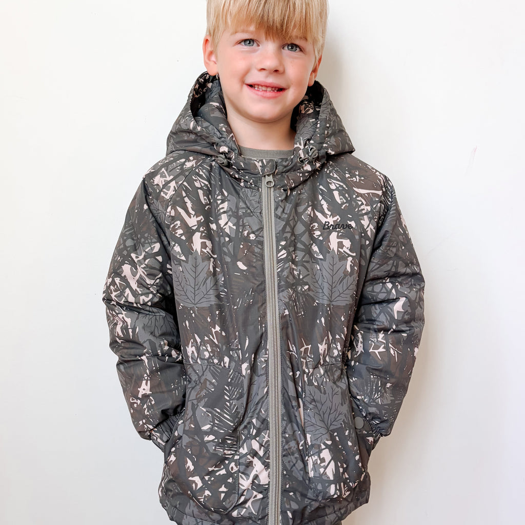 Woodland Camo Puffer Jacket