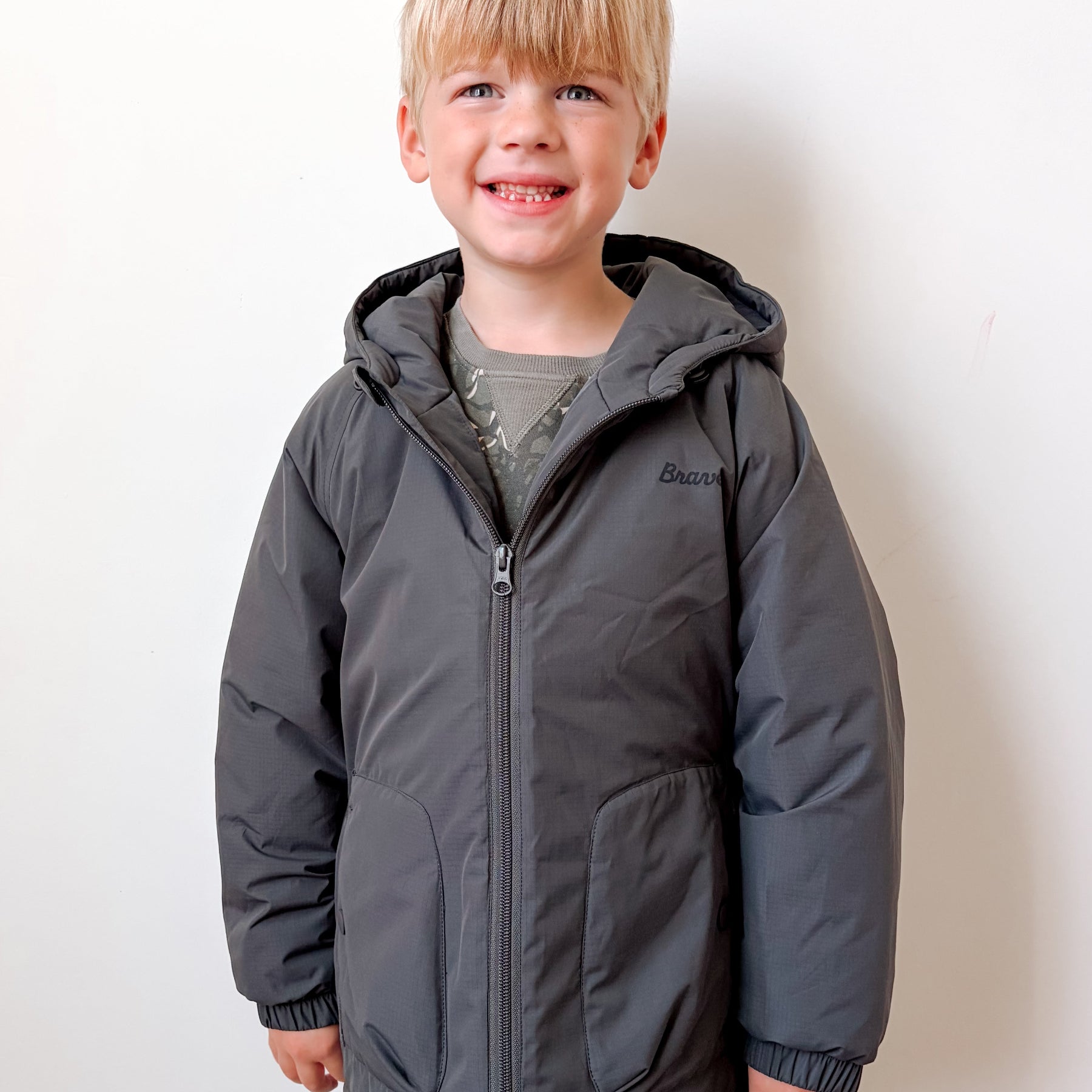 Midnight Charcoal Puffer Jacket