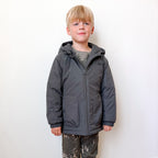 Midnight Charcoal Puffer Jacket