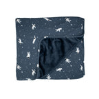 Astronauts Small Ribbed Adult Blanket