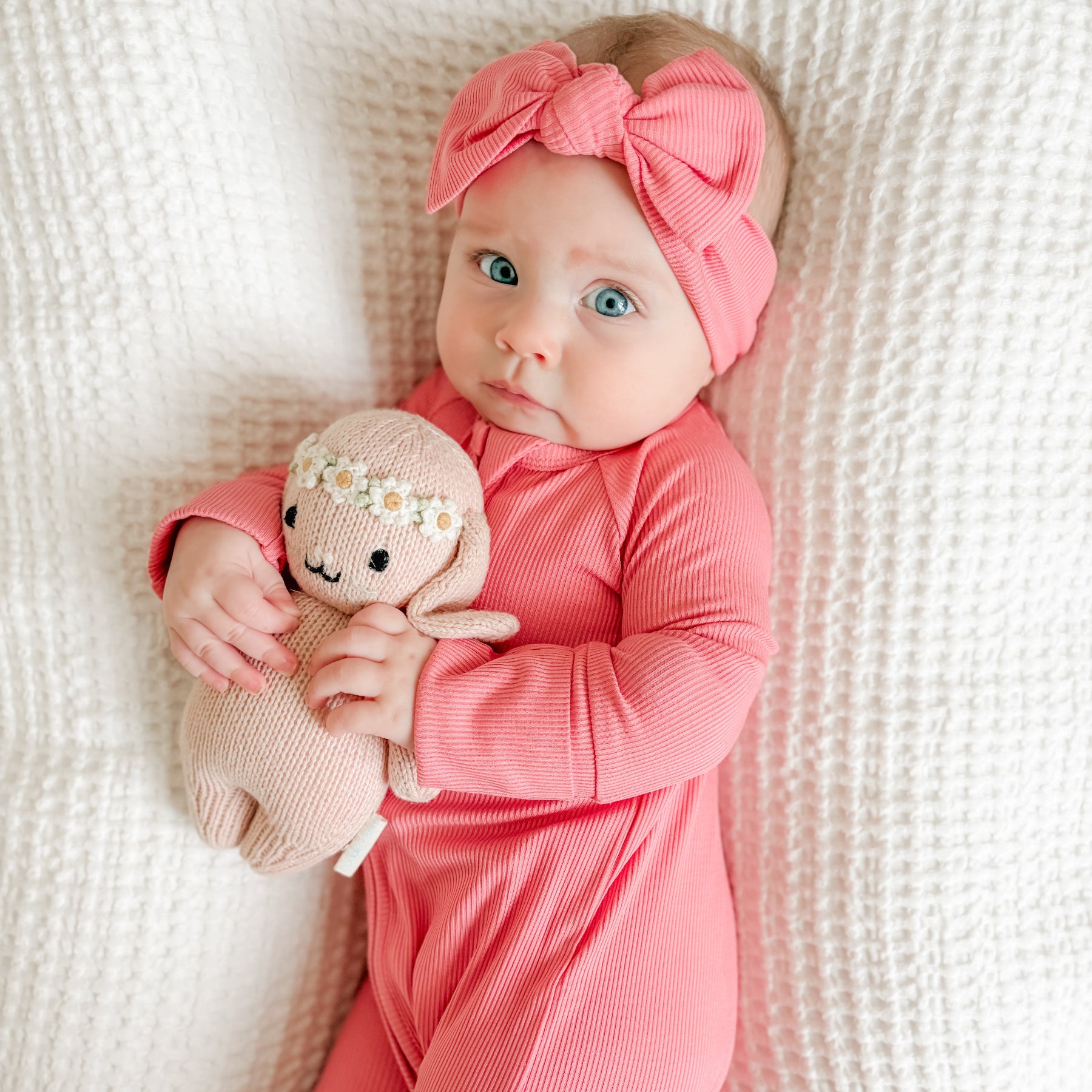 Peony Pink Small Ribbed Zip Romper