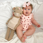 Strawberries Small Ribbed Flutter Sleeve Romper