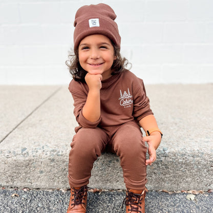 Cabin Pinecone Bamboo French Terry Pullover & Jogger Set