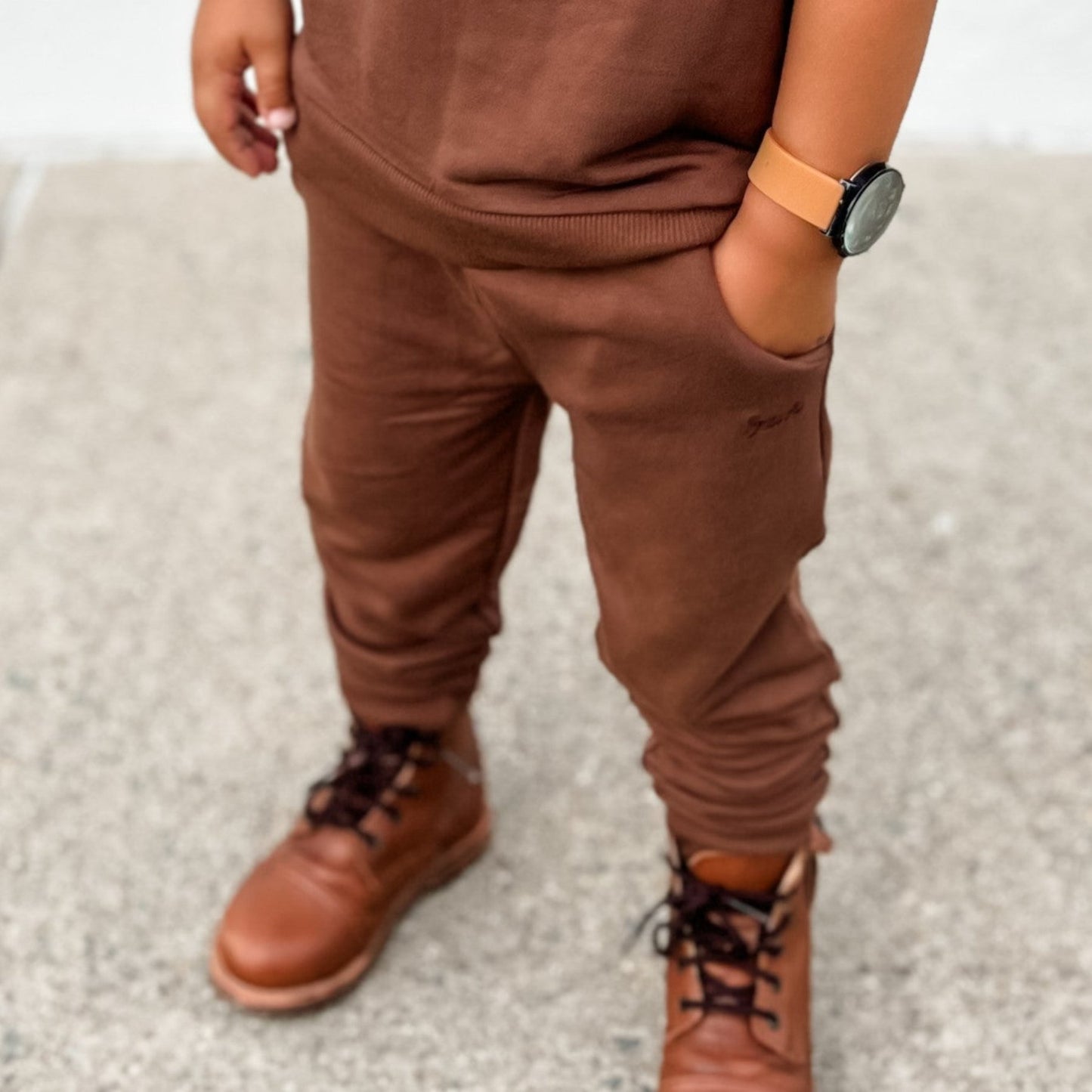 Cabin Pinecone Bamboo French Terry Pullover & Jogger Set