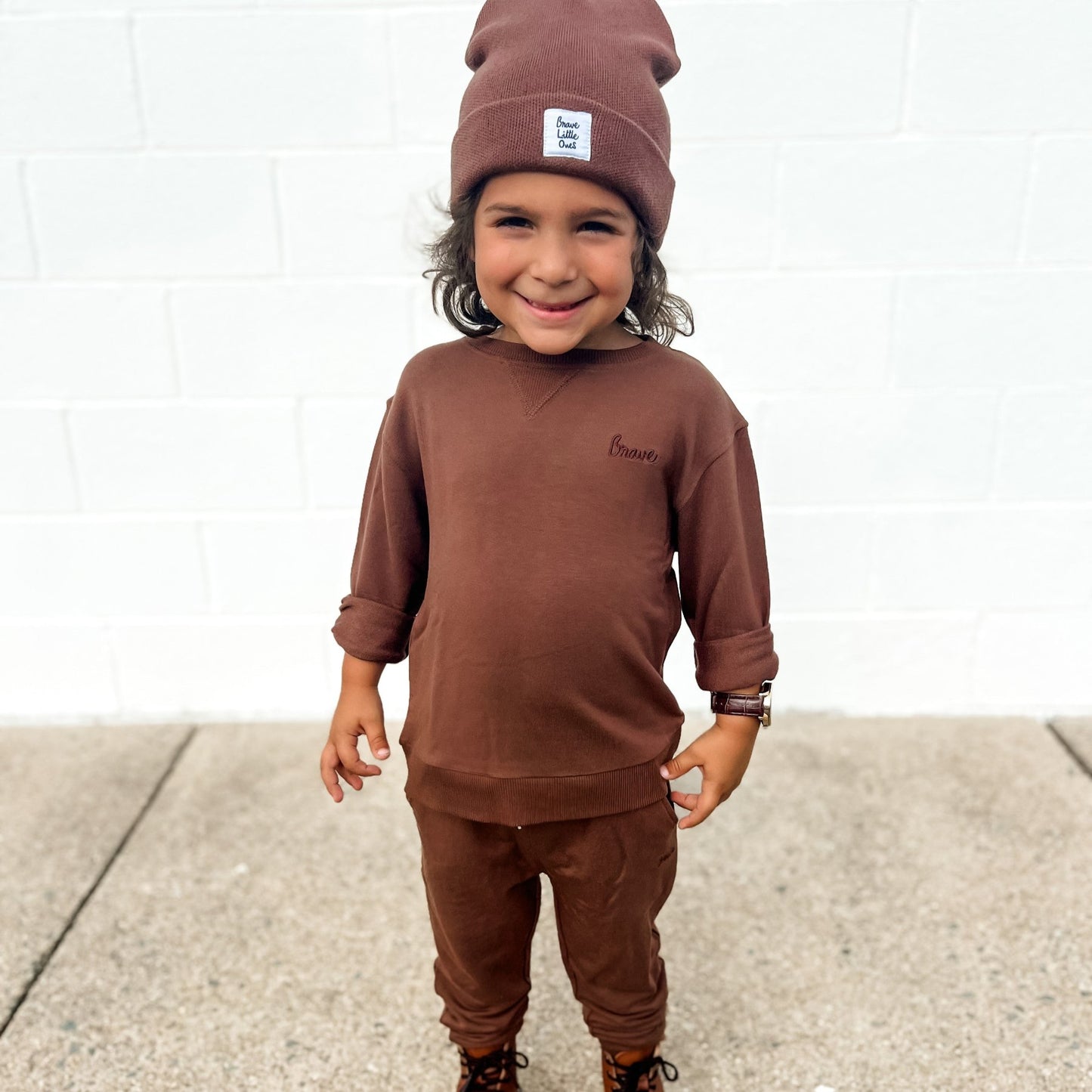 Pinecone Brave Solid Bamboo French Terry Pullover & Jogger Set