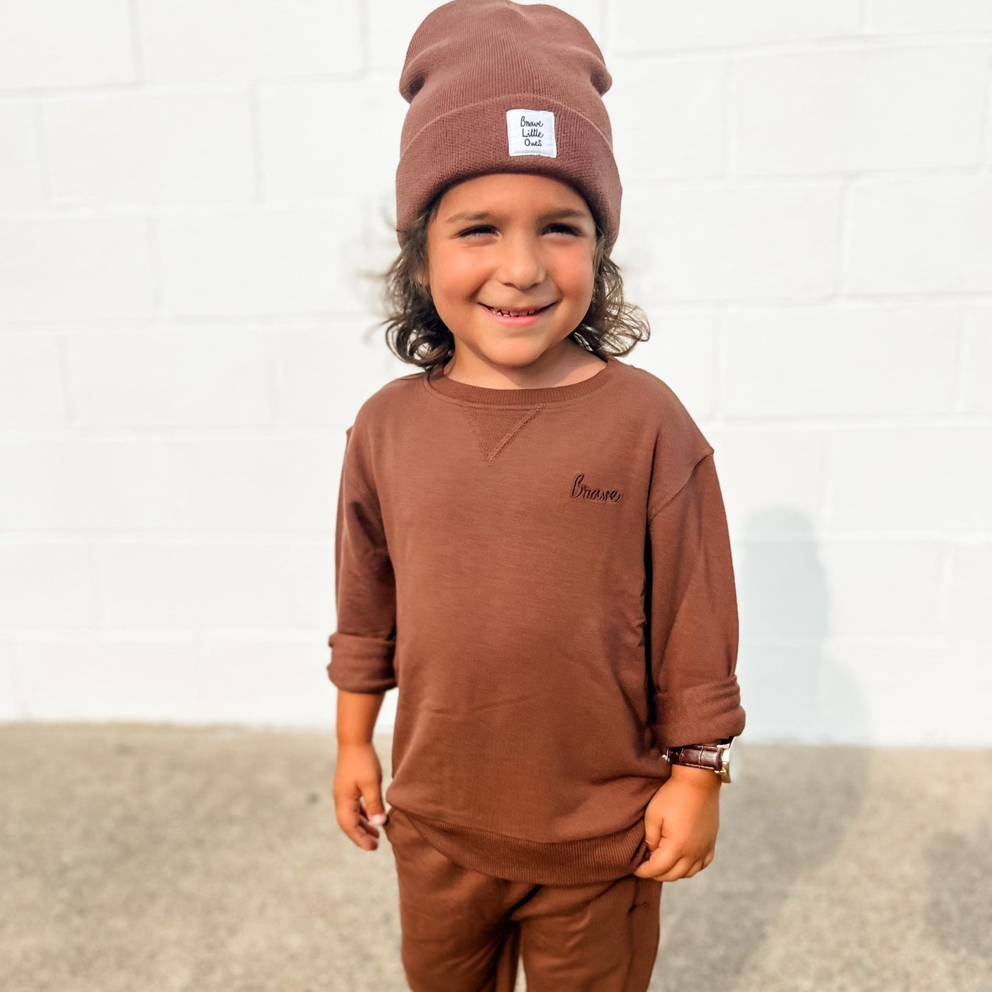 Pinecone Brave Solid Bamboo French Terry Pullover & Jogger Set