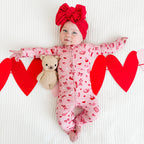 Dear Valentine Zip Romper