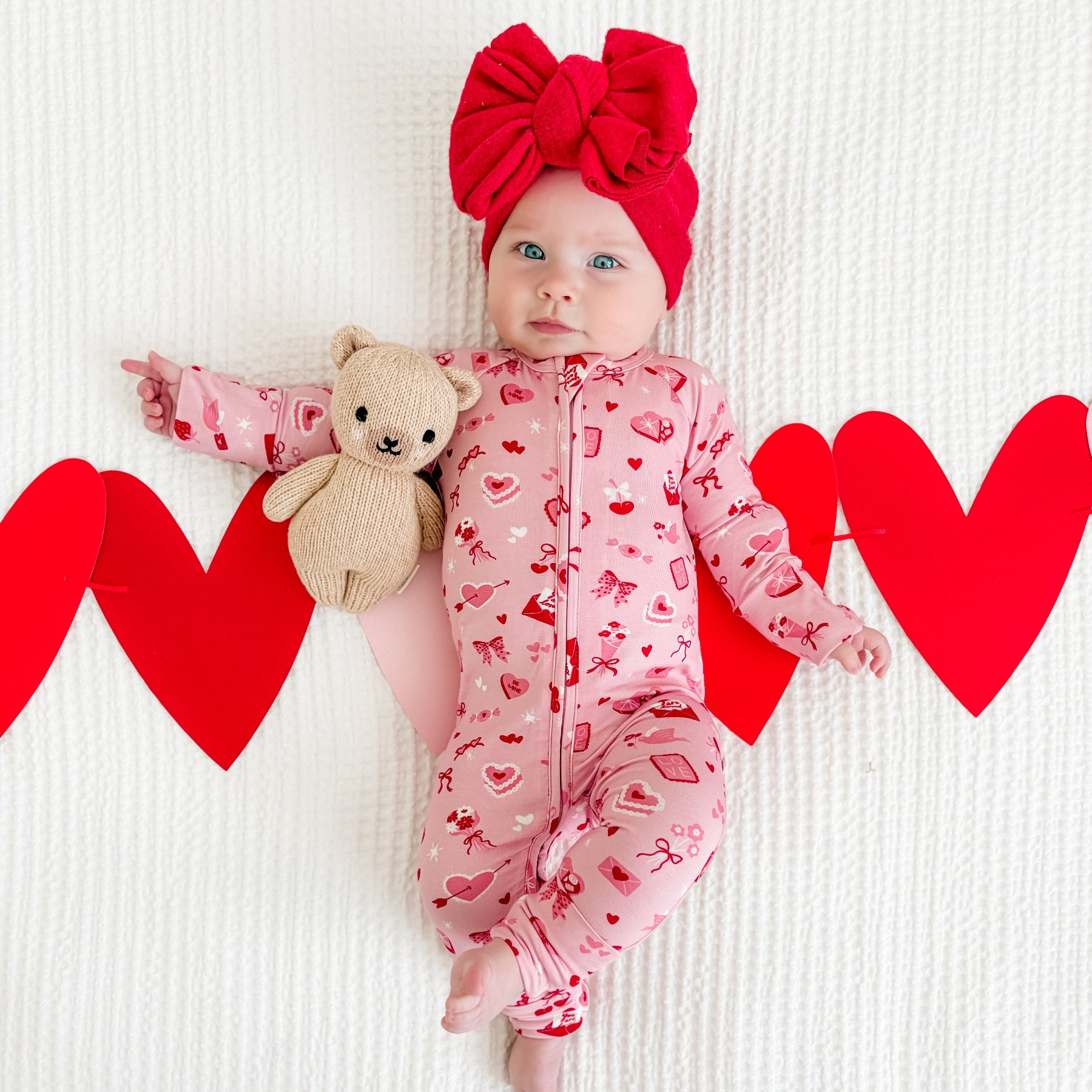 Dear Valentine Zip Romper