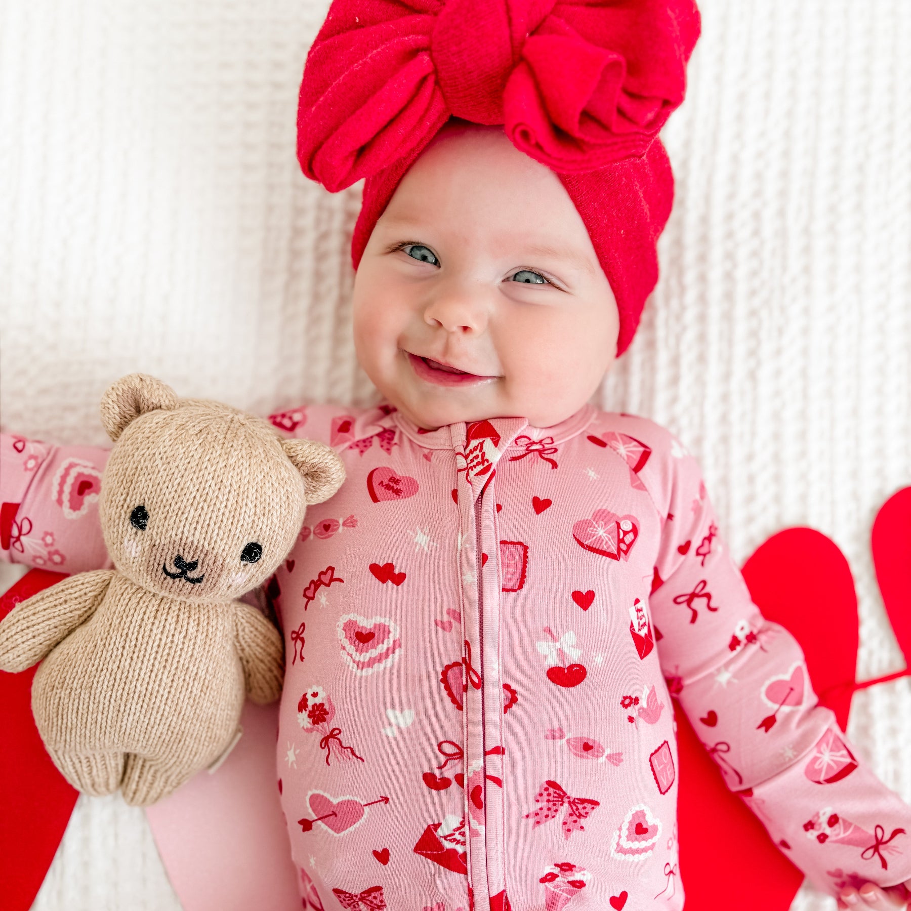 Dear Valentine Zip Romper
