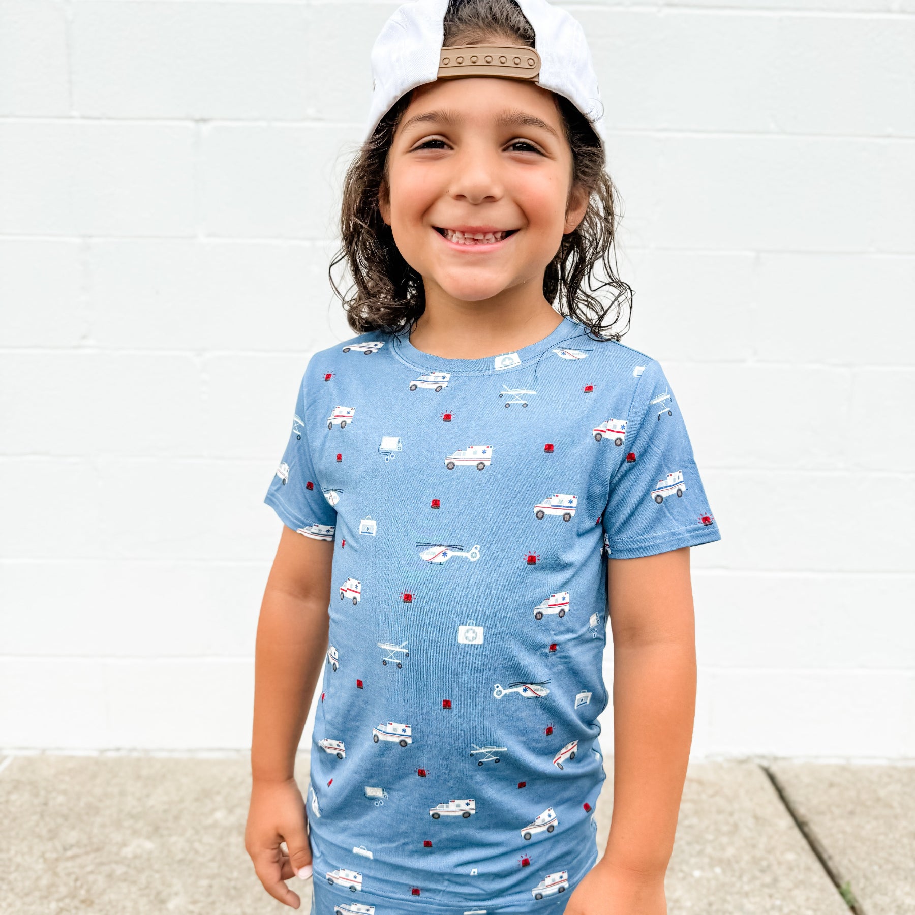 Ambulances Shorts Two-Piece Set