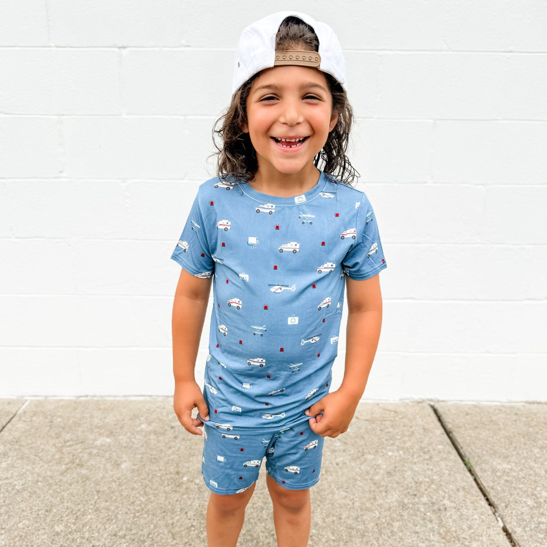 Ambulances Shorts Two-Piece Set