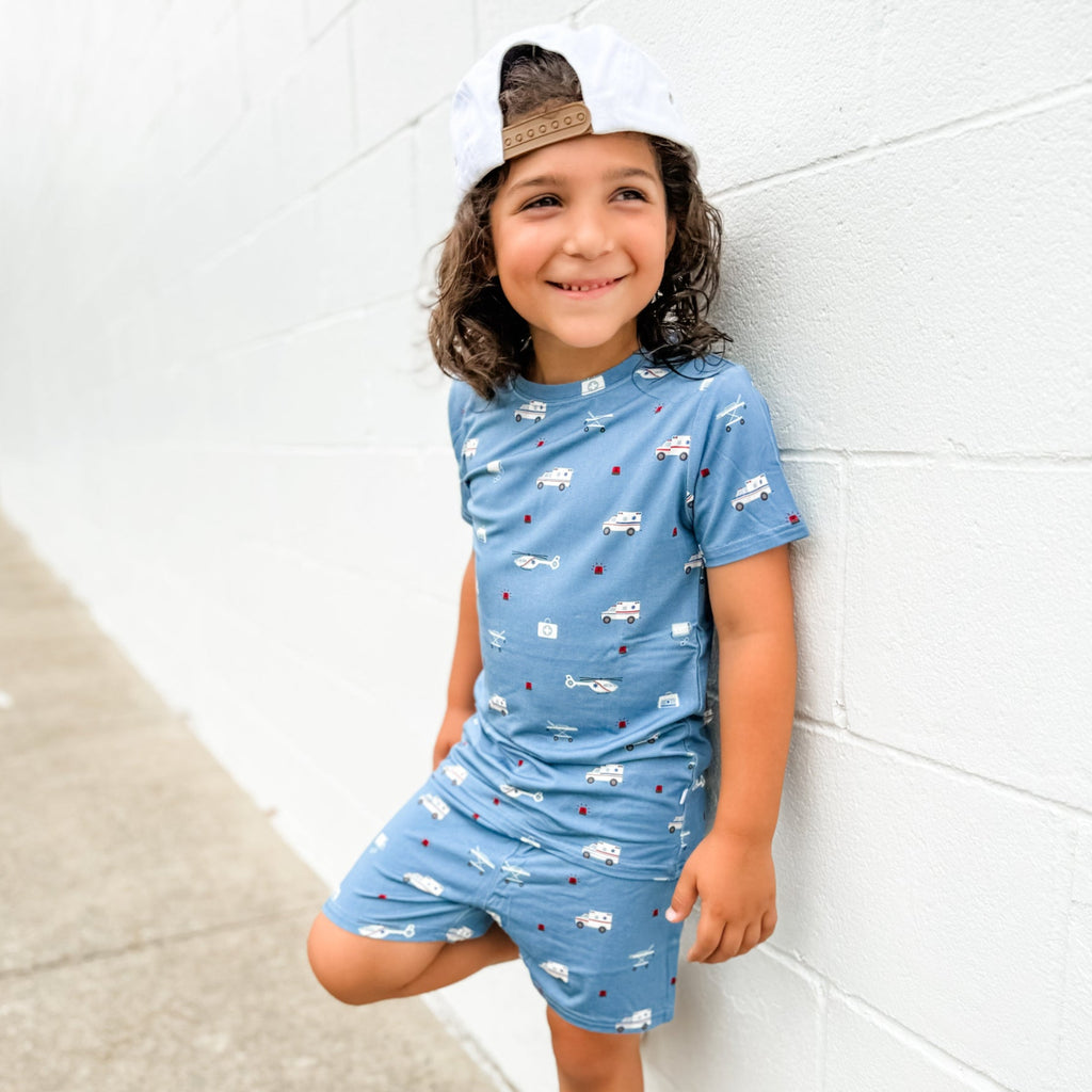 Ambulances Shorts Two-Piece Set