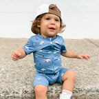Ambulances Summer Zip Romper