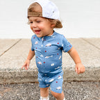 Ambulances Summer Zip Romper