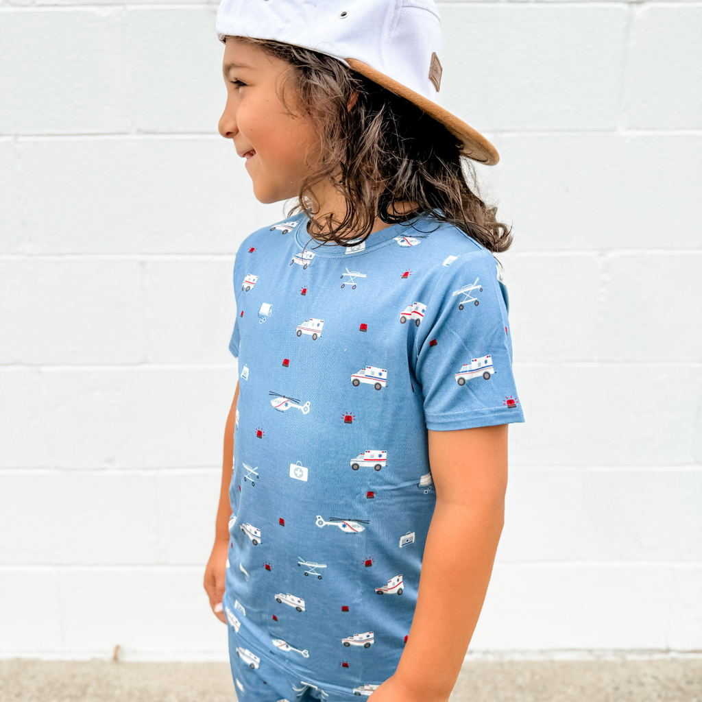 Ambulances Shorts Two-Piece Set