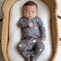 Halloween Boo Crew Small Ribbed Zip Romper