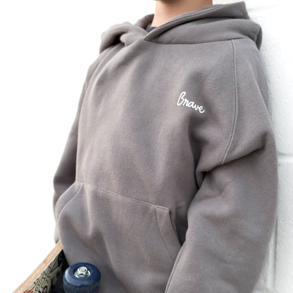 Brave Dark Charcoal Fleece Hoodie