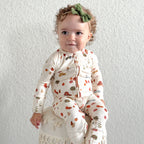 Pumpkin Patch Small Ribbed Zip Romper