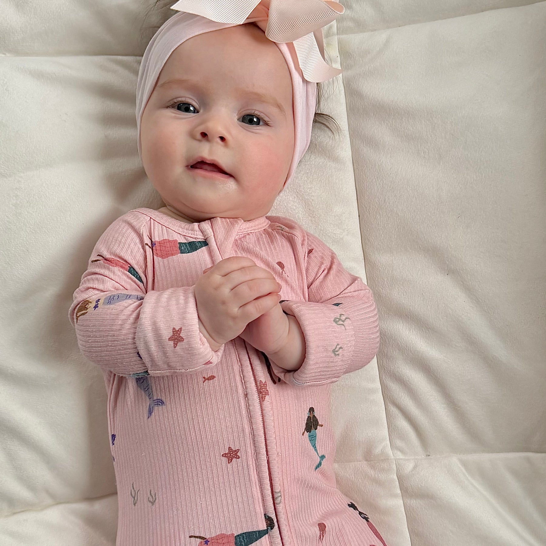 Mermaids Small Ribbed Zip Romper
