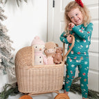 Sugar Cookies Frosted Teal Small Ribbed Two-Piece Set