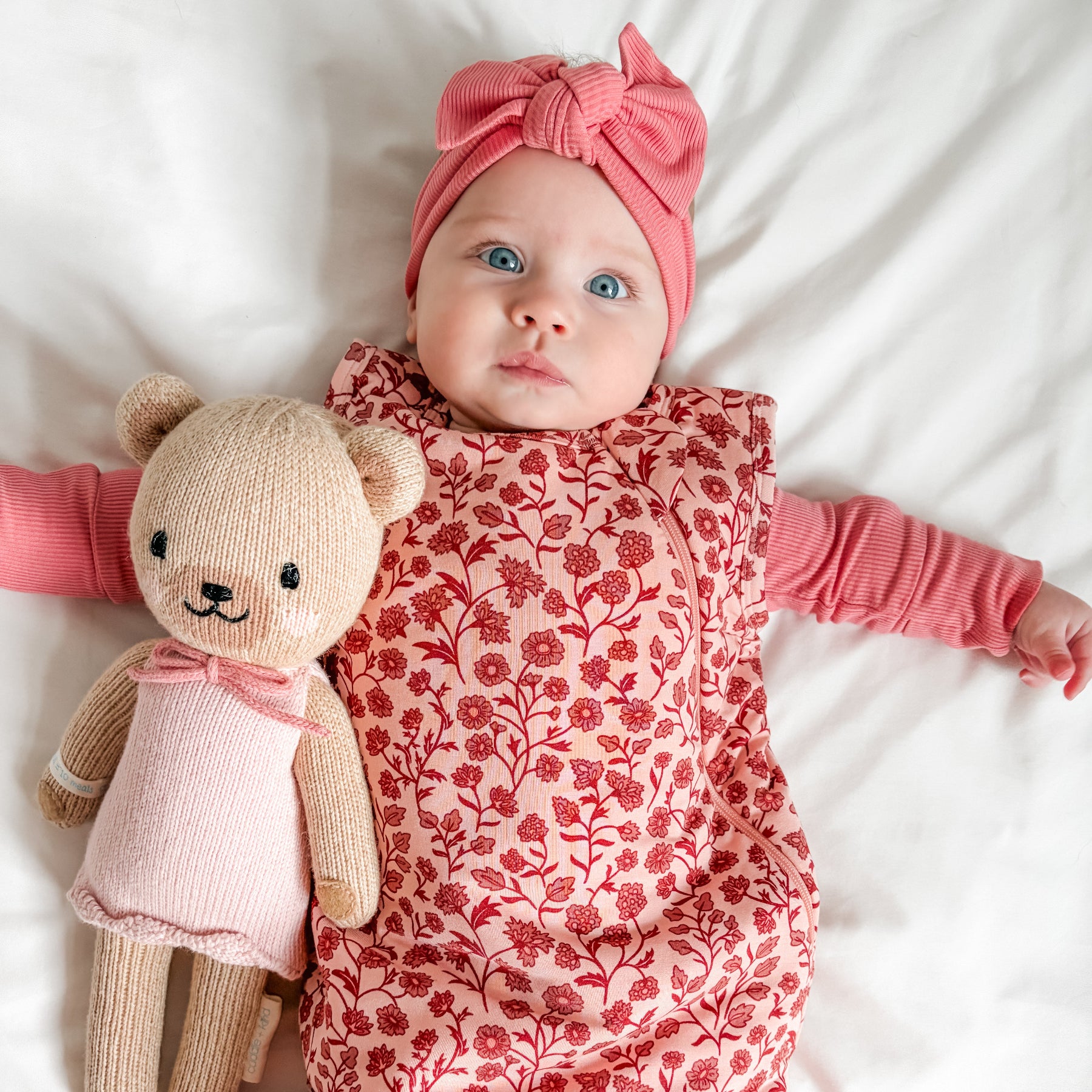 Mauve Floral Sleep Sack (1.0 TOG)