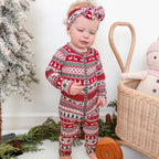 Christmas Sweater Stripe Small Ribbed Zip Romper