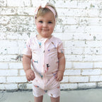 Mermaids Small Ribbed Summer Zip Romper