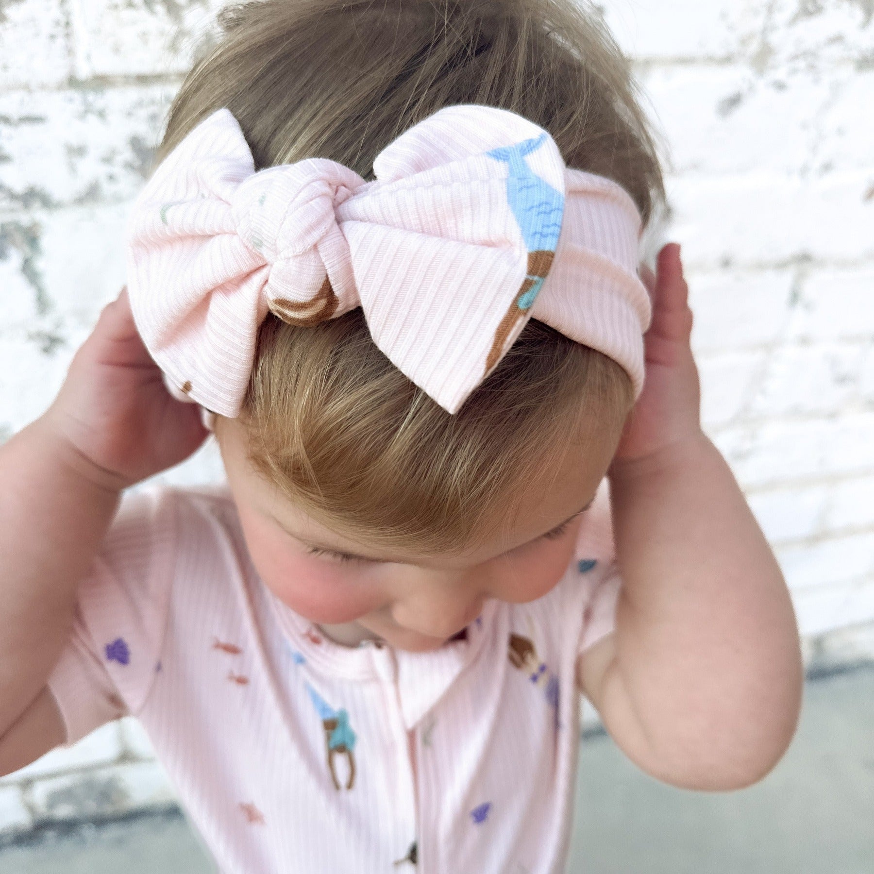 Mermaids Small Ribbed Bow