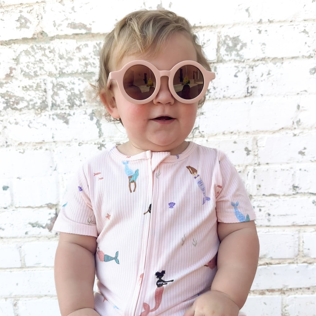 Mermaids Small Ribbed Summer Zip Romper