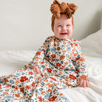 Autumn Meadow Small Ribbed Zip Romper