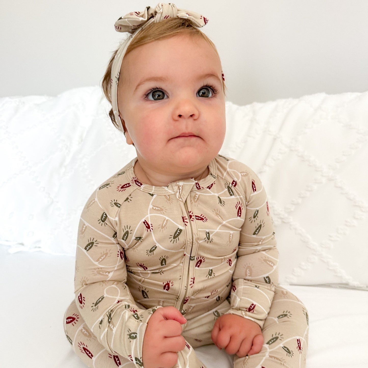 Christmas Lights Zip Romper