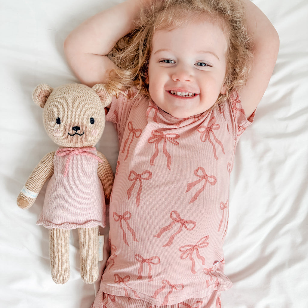 Coquette Bows Small Ribbed Shorts Two-Piece Set