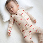 Firetrucks Zip Romper