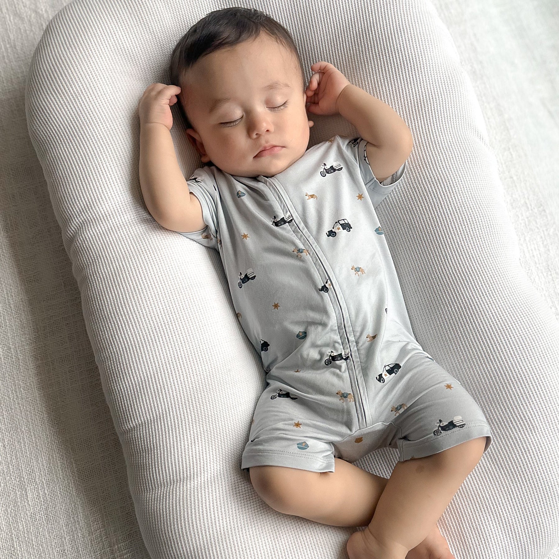 Police Summer Zip Romper