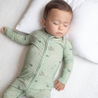 Lawn Mowers Small Ribbed Zip Romper