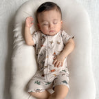 Prehistoric Dinosaurs Summer Zip Romper