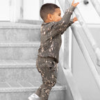 Woodland Camo Bamboo French Terry Pullover & Jogger Set