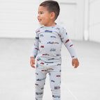 Road Vehicles Small Ribbed Two-Piece Set
